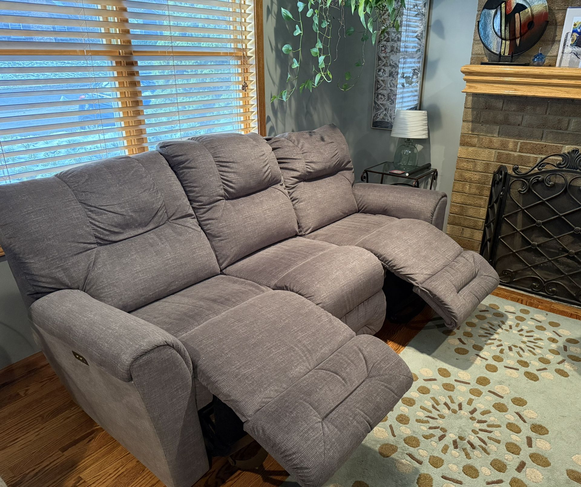 Lazy Boy Reclining Couch W Warranty