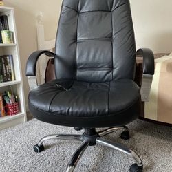 Super Comfortable Quality Leather Reclining Office Chair 