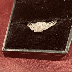 1/2 CT Diamonds Engagement White Gold Ring