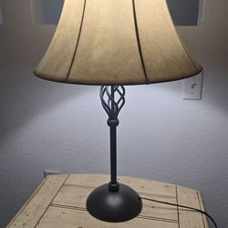 Side Table & Lamp