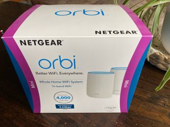 Netgear Orbi RBK22 mesh network router and satellite