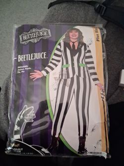 Plus size women's Beetlejuice costume