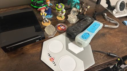Wii console, and characters