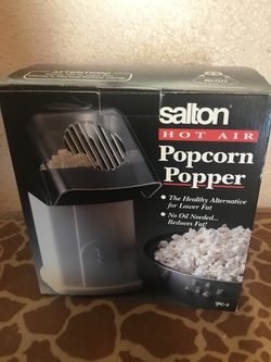 Salton hot air popcorn popper