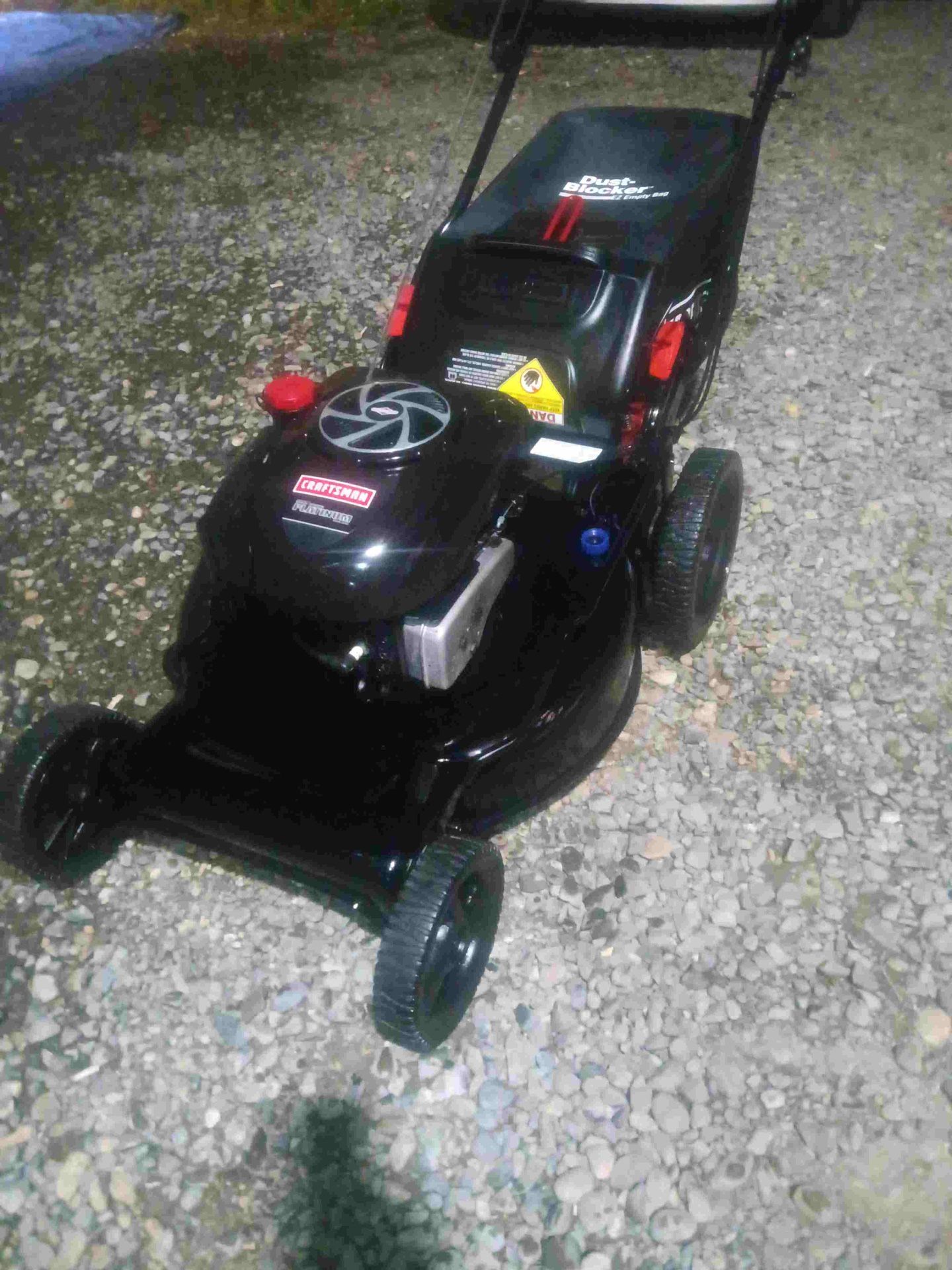 Like new, top-of-the-line, Platinum craftsman lawnmower