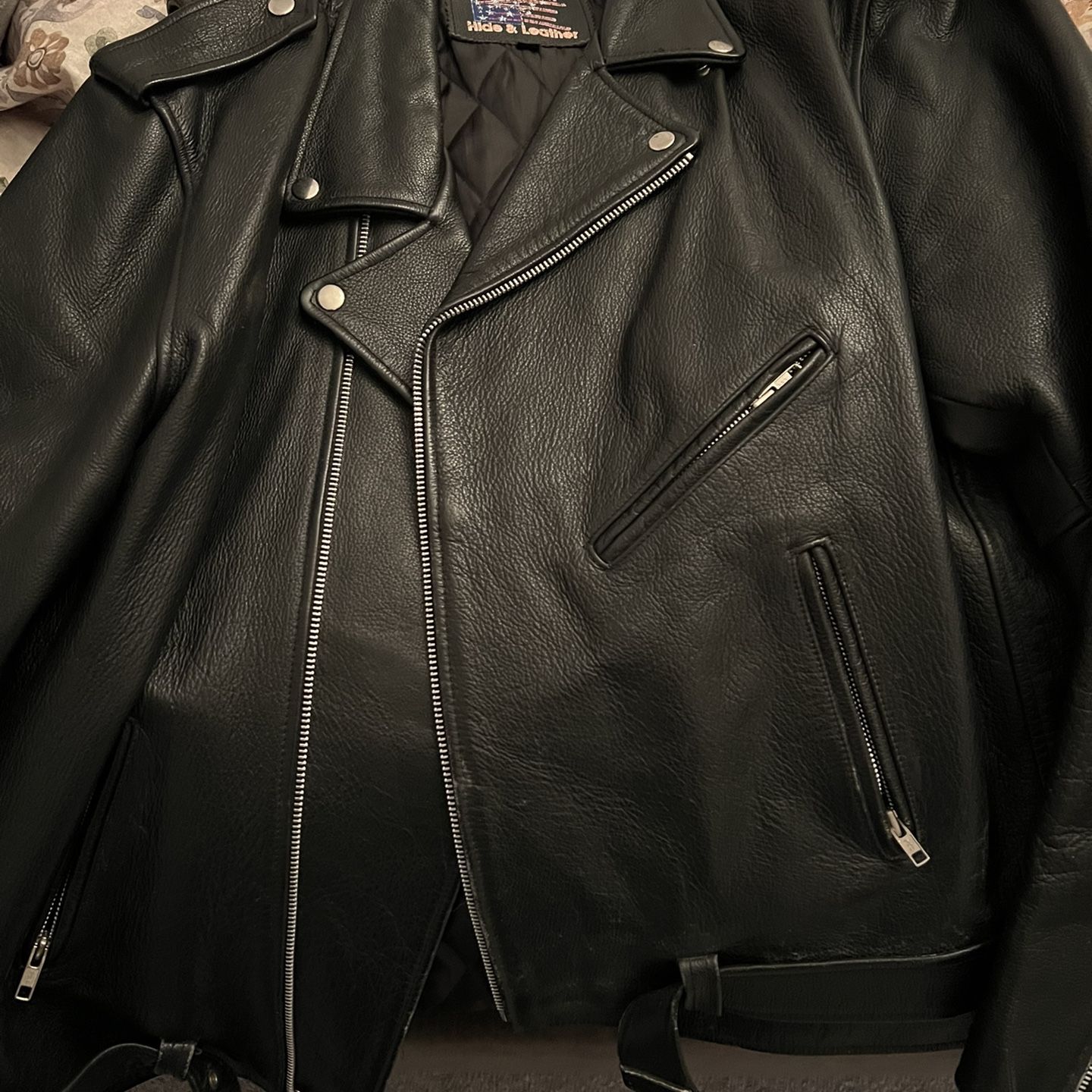 leather jacket hardly worn