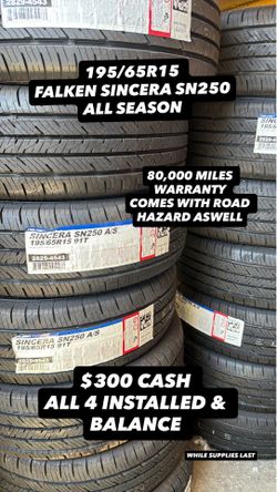 195/65R15 FALKEN TIRES