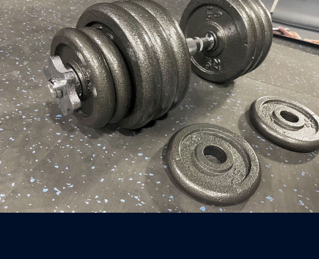 Adjustable Cast Iron Dumbbells (PAIR) $74.25+tax