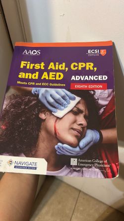 First Aid, CPR, and AED Eight edition