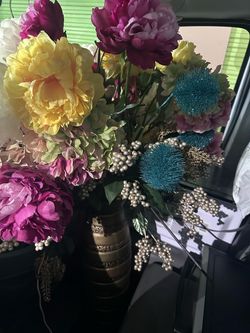 Ceramic Vase with Flowers