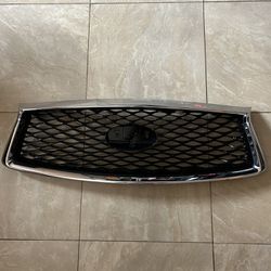 GLOSS BLACK GRILLE with CHROME OUTLINE