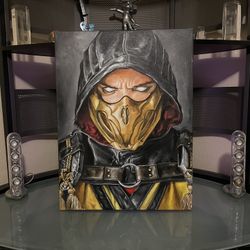 Mortal Kombat Acrylic Painting 18x24