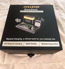 ANJANK GlowDock 5-in-1 Wireless Charging Station – 25W Qi2.2