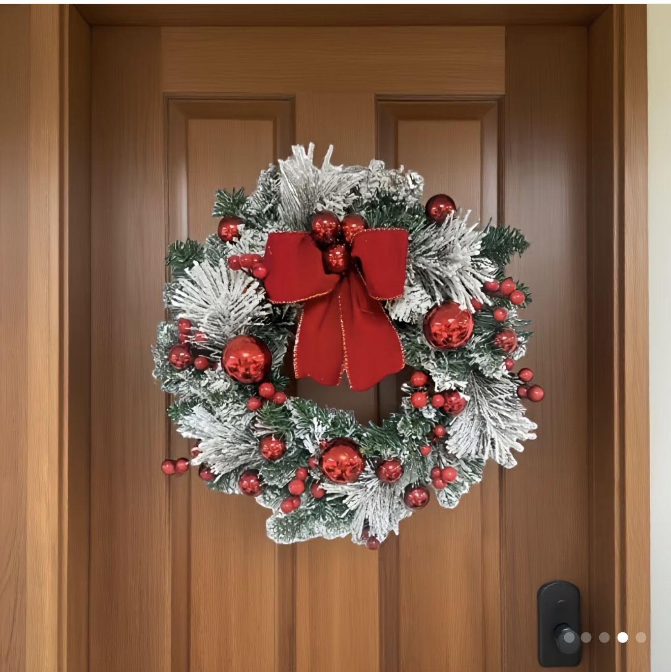 Door wreath for Christmas