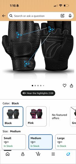 New breathable weight lifting gloves
