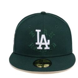 Born X Raised Dodgers Dark Green Hat 7 1/2