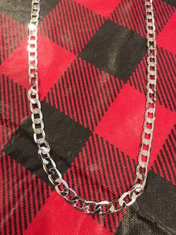 New beautiful noble Stamped .925 Silver fashion men’s/women’s 6MM chain classic Necklace.