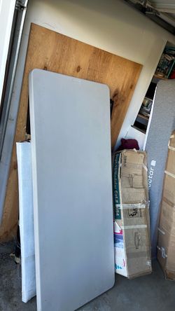 Folding Table Top White Rectangular