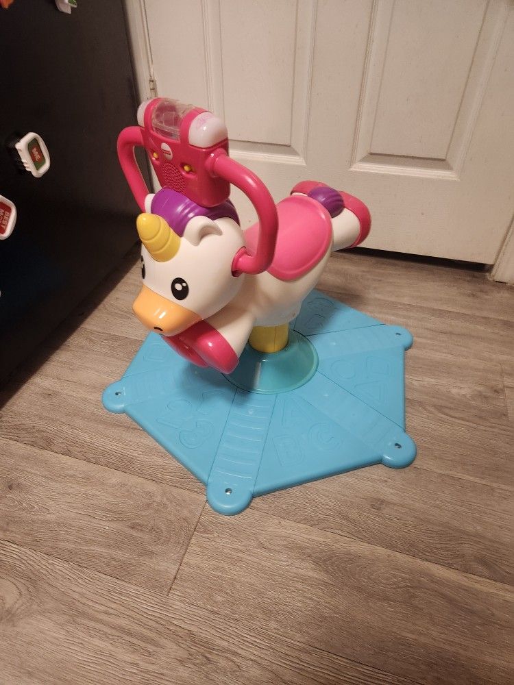 Fisher-price Bounce and Spin Unicorn