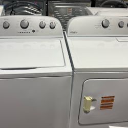 Whirlpool Top Load Washer And Electric Dryer Set