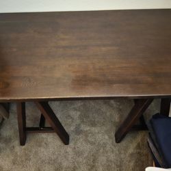 Desk In Dark Wood