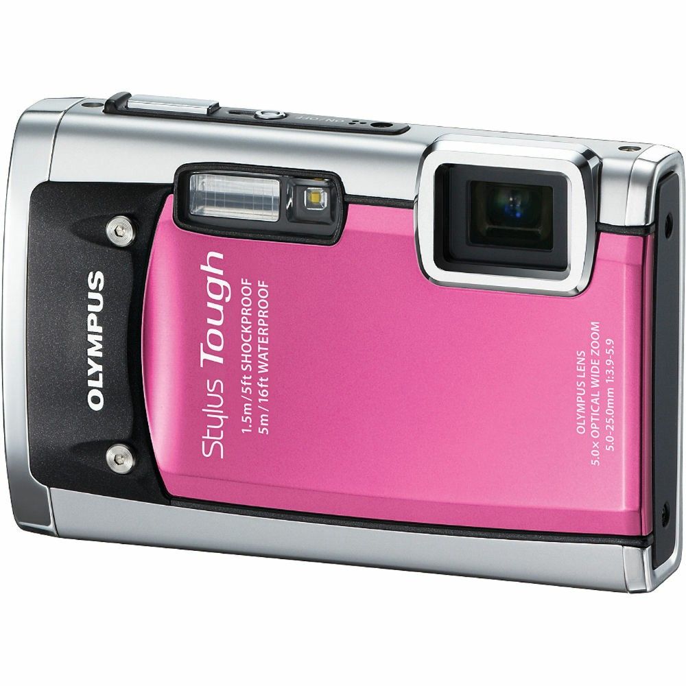 Olympus Stylus Tough-6020 Digital Camera (Pink)