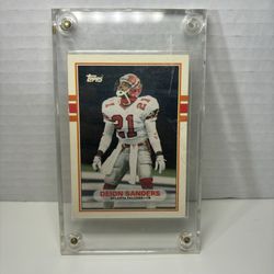 1989 TOPPS TRADED DEION SANDERS #30T ROOKIE HOF ATLANTA FALCONS 