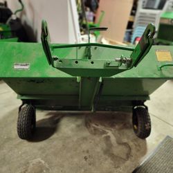 John Deere Blower and Grass Pick Up Trailer