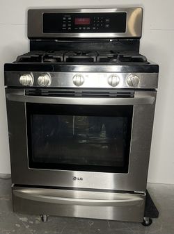 LG - 5.8 Cu. Ft. Smart Freestanding Gas Range stove