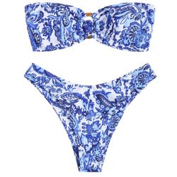 Zaful Paisley Bikini Set