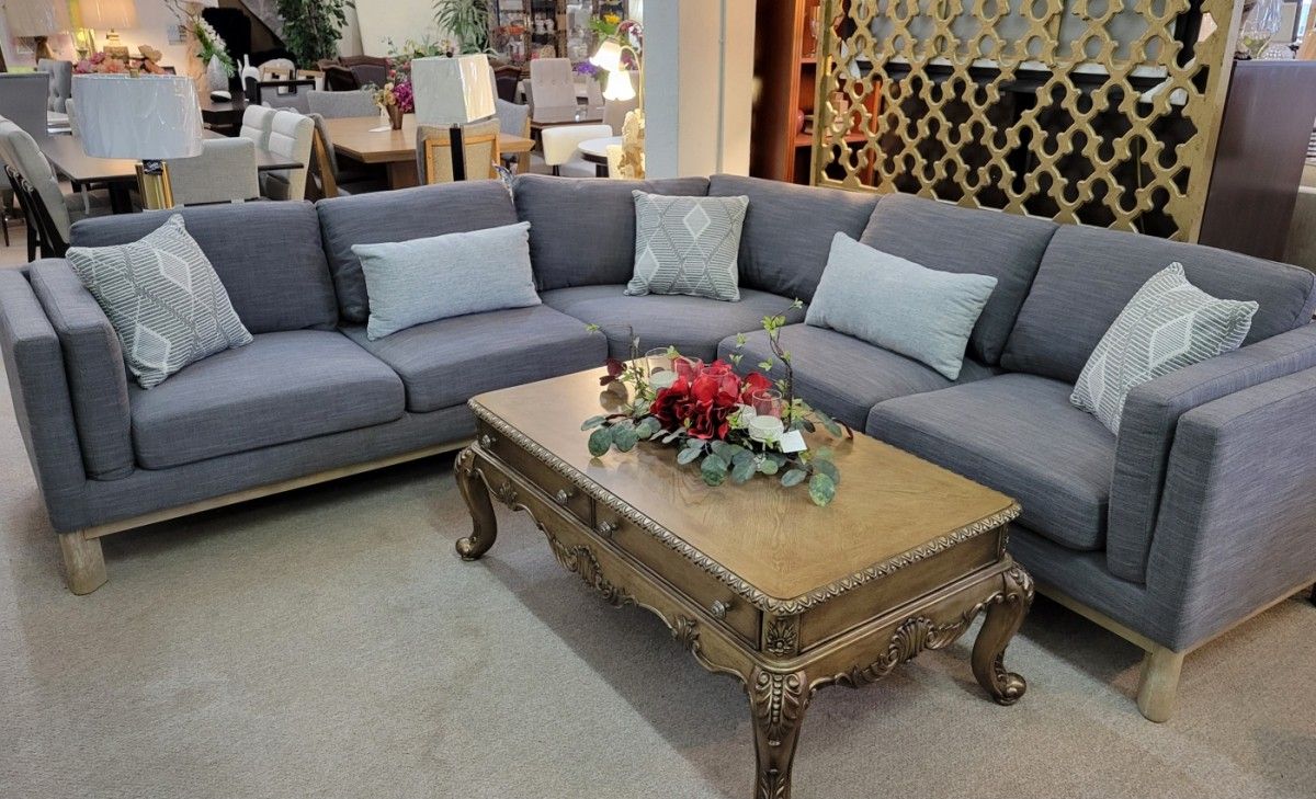 Modern Grey Modular Sectional