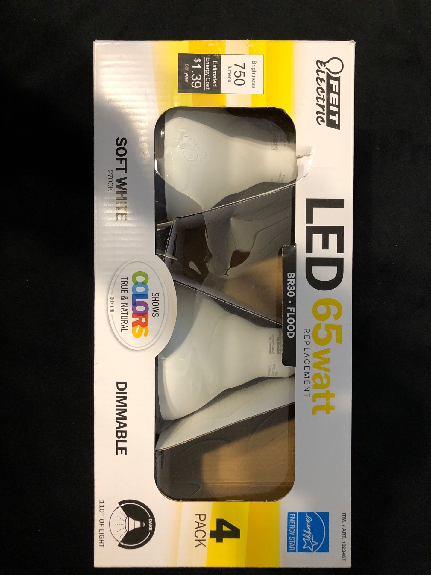 Two LED 65 Watt flood lights