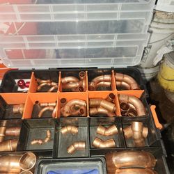 Stackable Plumbing Copper And Electrical Containers