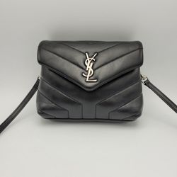 Yves Saint Laurent Black Quilted Leather Shoulder Bag