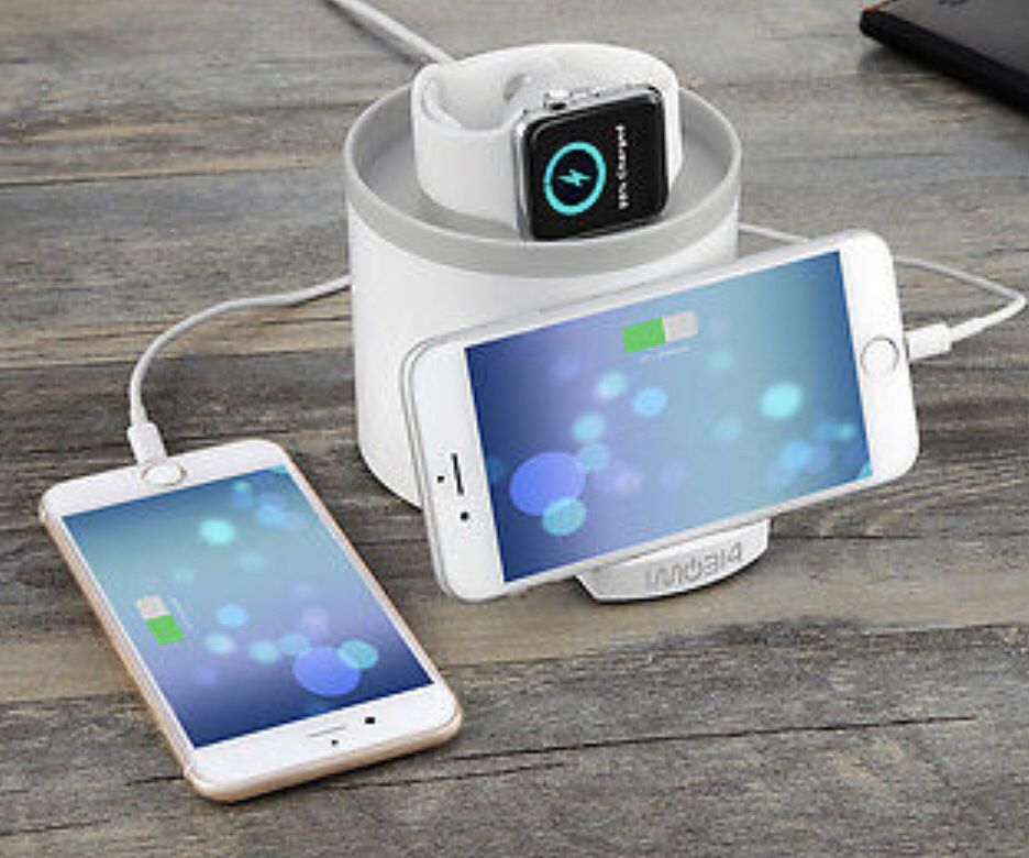 New in box imobi4 charging station with 3 USB ports for watch and phones