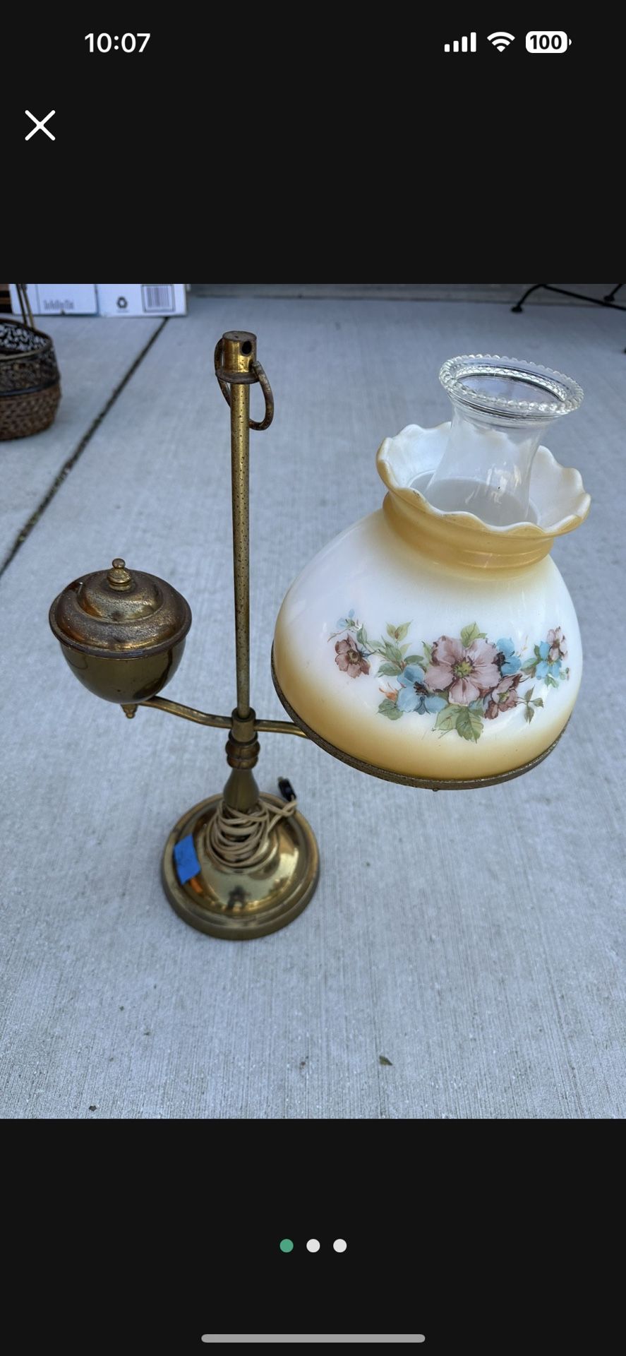 Antique Lamp $25