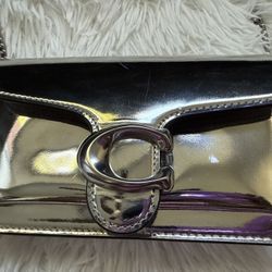 Coach Silver Crossbody Purse 