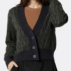 JOIE Wool Blend Cardigan Sample Size Small 