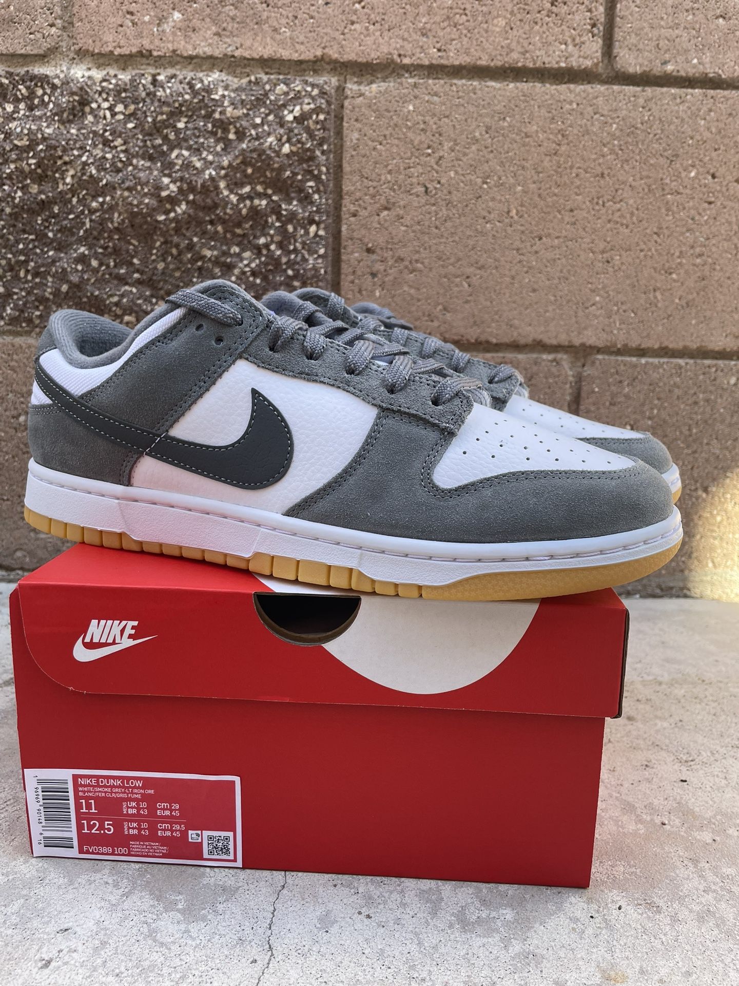 Nike Dunk Low Grey Gum 3M Swoosh