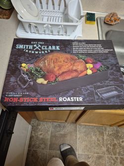 Smith And Clark.  Nonstick Steel Roaster