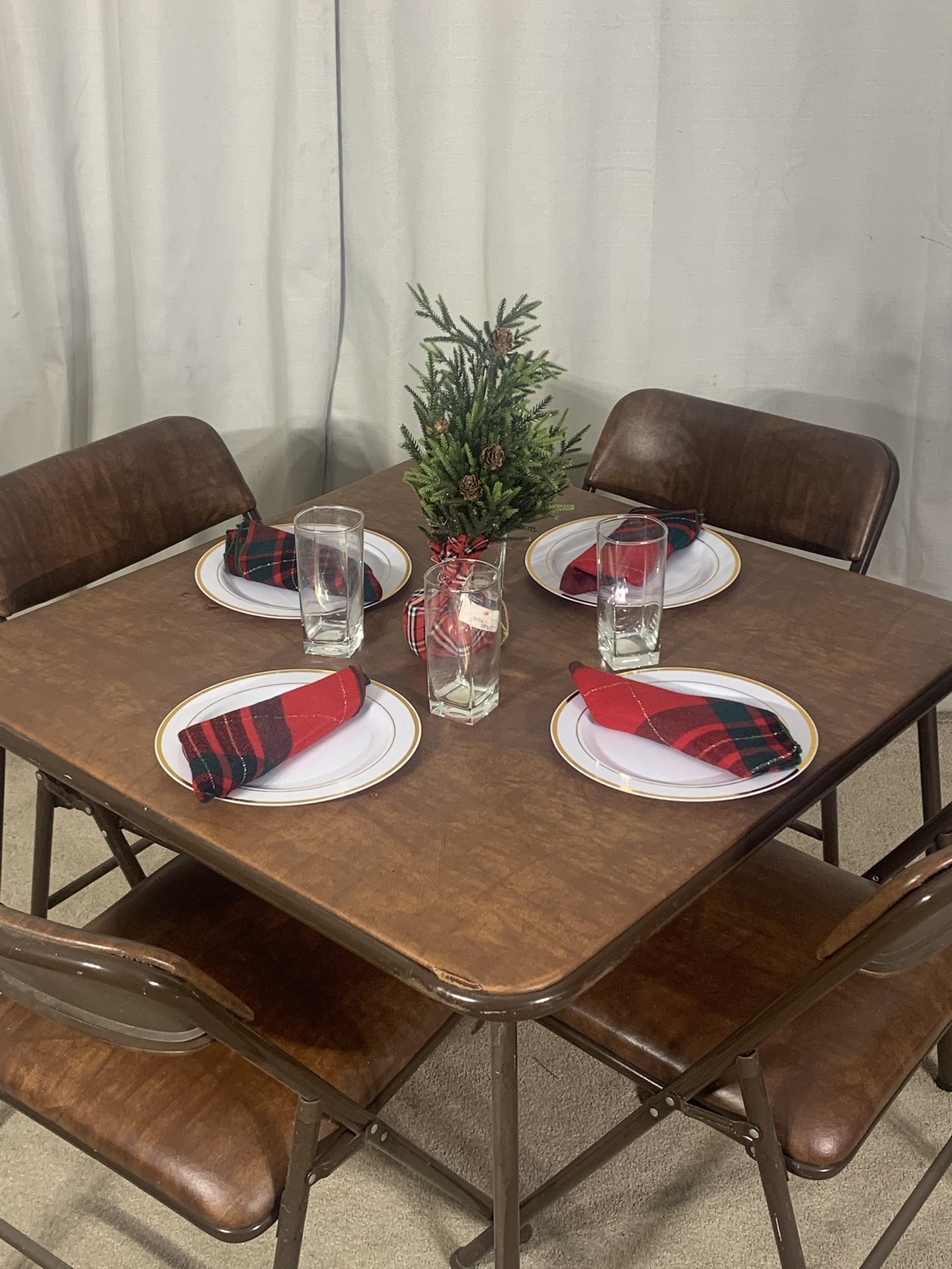 Folding Table With 4 Chairs