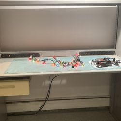 Workbench with power strip