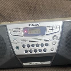 Sony portable, boom box CD radio, cassette player