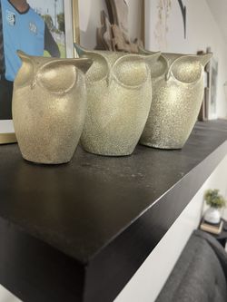 Gold Owl Decore