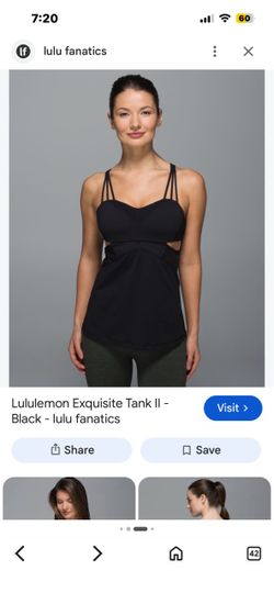 Lululemon black tank