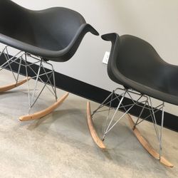 Designer Rocking Chair with Arms Rocker Wire Legs