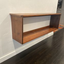 Mid Century Floating Shelf Cabinet 