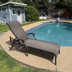 Poolside Lounger Chaise Patio Furniture Lawn Chair