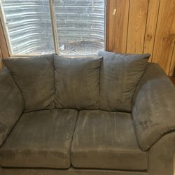 Dark Grey Loveseat 