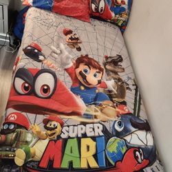 Twin Size Super Mario Odyssey Bed Set 